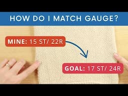 How to Get Gauge for a Knitting Pattern | Knit a Swatch and Adjust It