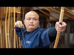 Process of making Traditional Bamboo Bow - 和弓ができるプロセス 都城大弓 Japanese Archery Master 横山黎明弓製作所