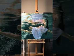 It took 4 months to paint this underwater portrait