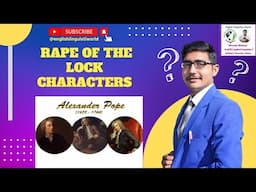 Characters of The Rape of the Lock by Alexander Pope | The Rape of the Lock mock Epic in Urdu |