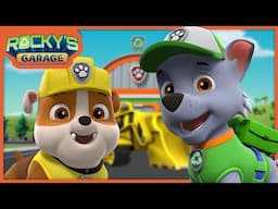 Recycling Boat Float! Rocky Saves The Bay! - Rocky's Garage - PAW Patrol Cartoons for Kids