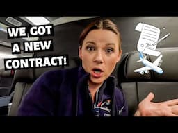 New Flight Attendant Contract!! // Flight Attendant Vlog // Cabin Crew Life