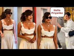 Priyanka Chopra Looking Amazing In Attractive B0ld Outfit At Mumbai Airport