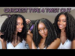 Best Twist Out EVER on Type 4 Natural Hair with EasiContour V-Part Feat Unice!