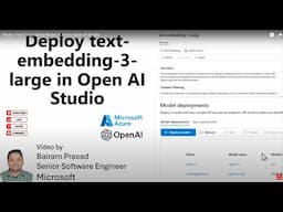 Deploy Text Embedding Model in Azure Open AI Studio | Azure OpenAI Service embeddings tutorial