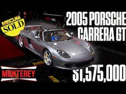 2005 Porsche Carrera GT Thrills with $1.57 Million Sale at Car Week