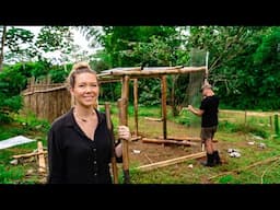 BUILDING WITH BAMBOO! OUR ISLAND LIFE