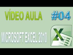 Vídeo Aula de Excel 2010 - Subtração, Divisão e Multiplicação #04