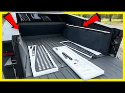 Organize Your CyberTruck Bed for Camping with Tesstudio MOLLE Panel!