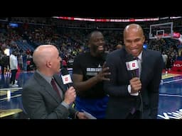 'HI RJ!' 🤣 Draymond Green interrupts Richard Jefferson during NBA Courtside | NBA on ESPN