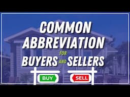 Common Abbreviations for Buyers and Sellers