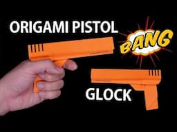 🔴 ORIGAMI PAPER GUN 🟢 HOW TO MAKE PISTOL GLOCK