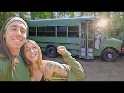 School Bus Conversion Tour: Off Grid Tiny Home on Wheels!