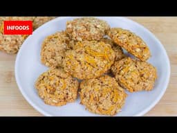 Carrot and Oat Meal Cookies Recipe | How to Make Cookies | Infoods