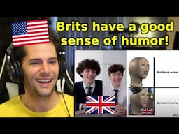 American Reacts to British Highschoolers React to Bri'ish Memes