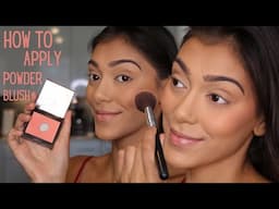 How to apply Powder blush for beginners - PART 9 | Chelseasmakeup