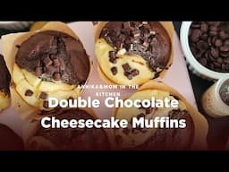 Double Chocolate Cheesecake Muffins