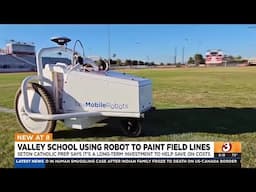 Chandler school using robot to pain field lines