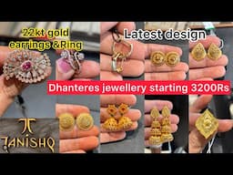 Tanishq gold Earrings Designs with price/lightweights gold earrings/hoop earrings/drop earrings/neha