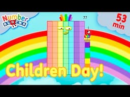 World Children's Day Celebration 👶🍼 | Easy Maths Cartoons for Kids | @Numberblocks