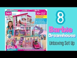 Barbie Dream House Collection: 8 Dollhouse Unboxing Set Up