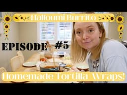 Halloumi Burritos 🌯 with HOMEMADE Tortillas! Cheap & Easy | Kid Approved | Frugal Recipe| Eps # 5 🤤