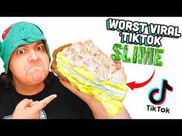 I DID NOT EXPECT Them To Be TERRIBLE! Viral TikTok Shop Food Slimes @Peachybbies & More