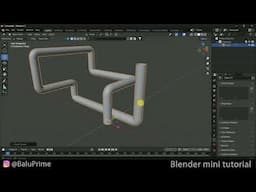 How to create pipes | Blender short tutorial