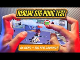 Realme GT6 120FPS PUBG Test🔥 Snapdragon 8s Gen 3🔥