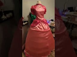 Homemade Princess Peach Costume 🤩 #princesspeach #princessdress