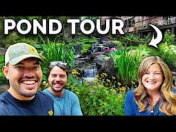 Touring EPIC Backyard Ponds With @gardenanswer!