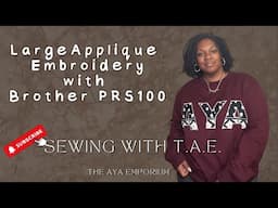 Large Applique Sweatshirt with Single Needle Embroidery Machine | BROTHER PERSONA PRS100