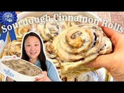 Soft & Fluffy Sourdough Cinnamon Rolls Recipe | No added yeast | No Egg | Sourdough discard recipe