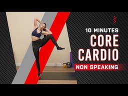 10-Min Core Cardio Workout (No Talking) - Abs & Obliques Burner | Sunny Health & Fitness