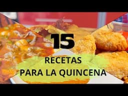 15 COMIDAS CASERAS ECONÓMICAS/FABI ZEA