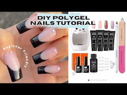 POLYGEL NAILS TUTORIAL for beginners | Amazon Lofuanna Polygel MINI KIT!