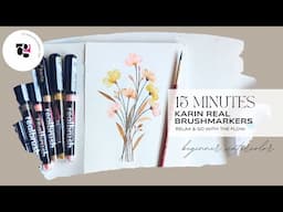 15 minutes to relax & paint in Watercolour