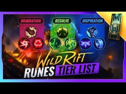 BEST Runes Tier List: Ranking EVERY Rune from BEST to WORST in Wild Rift (Season 3 Updated)