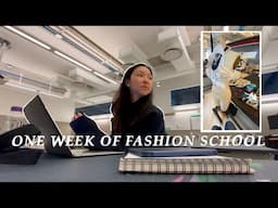 fashion school vlog - waking up at 5am, a new internship | NYC fashion school vlog