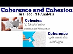 coherence and cohesion #Eng-104#linguistics#2ndsemester #pu# discourseanalysis