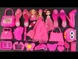 Satisfying unboxing with cute pink barbie doll makeup toys | Hello kitty toys