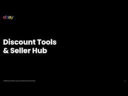 Utilize Discount Tools and Seller Hub