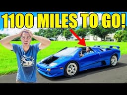 I Fixed My LS Lamborghini & Tried Driving It 1100 Miles Back Home! Ended HORRIBLY! I'M DONE!