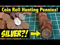 SILVER coin found in a Roll of Pennies! Coin Roll Hunting Canadian Pennies - a FANTASTIC Hunt!