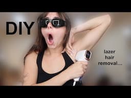 ysabelle does lazer hair removal to herself...