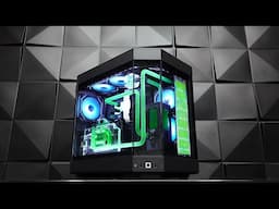 Custom Pc Build #141  " Emerald " A Custom water-cooled Gaming PC on a Y60 Case.