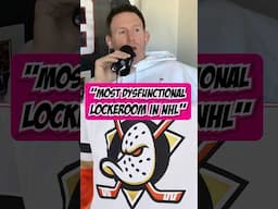 The Ducks have one of the most dysfunctional locker rooms in the NHL. Presented by #pinkwhitney