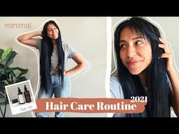 My EXTREMELY MINIMALIST Long Native American Hair Care Routine // The Best Hair Oil I Use // 2021