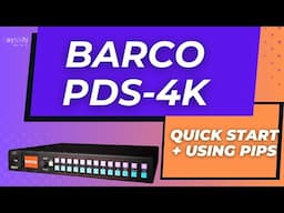 Barco PDS 4K   Setting up PIPs