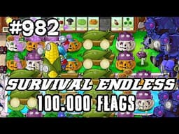 Plants vs Zombies Survival Endless 100000 Flags Part 982 | 19620 - 19640 Flags